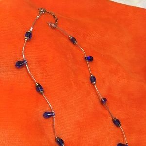 Royal blue and silver